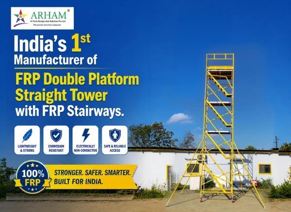 FRP Double Platform Scaffolding Tower with FRP Stairways