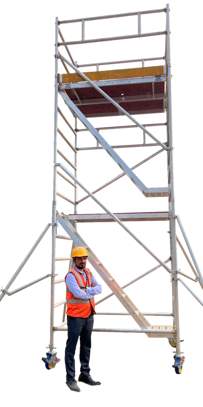 Double-Platform Scaffolding Ladder-2